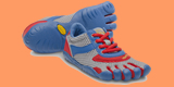 Vibram FiveFingers Speed Kinder Grau / Blau / Rot Vibram FiveFingers Speed Kinder Grau / Blau / Rot