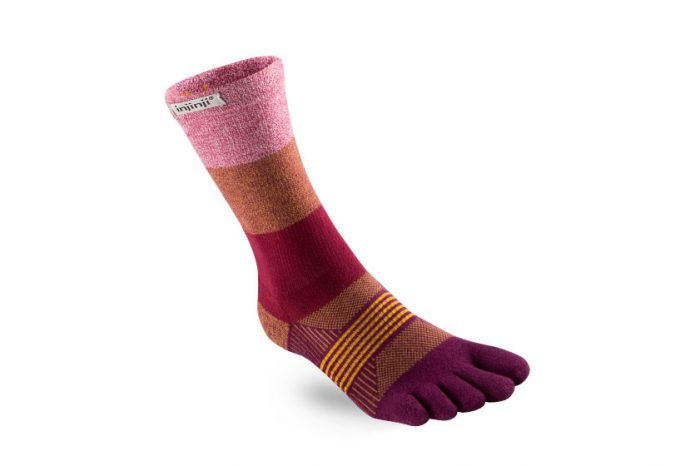 213171 - Injinji - Performance Trail - crew - pomegranate