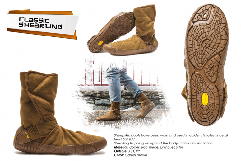 Furoshiki Boots Winter - Classic Shearling - camel brown