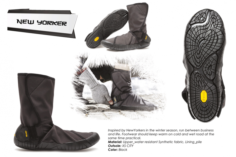 Furoshiki Boots Winter - New Yorker - black