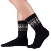 Zehensocken Winter - Knitido - aus Merino und Kaschmir - schwarz