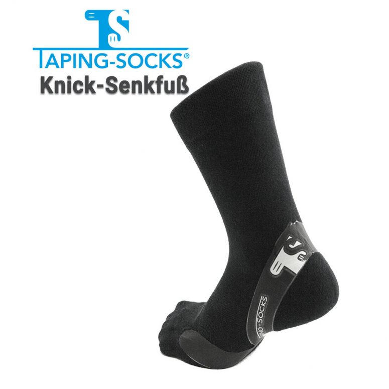 Taping-Socks Knick-Senkfuss schwarz