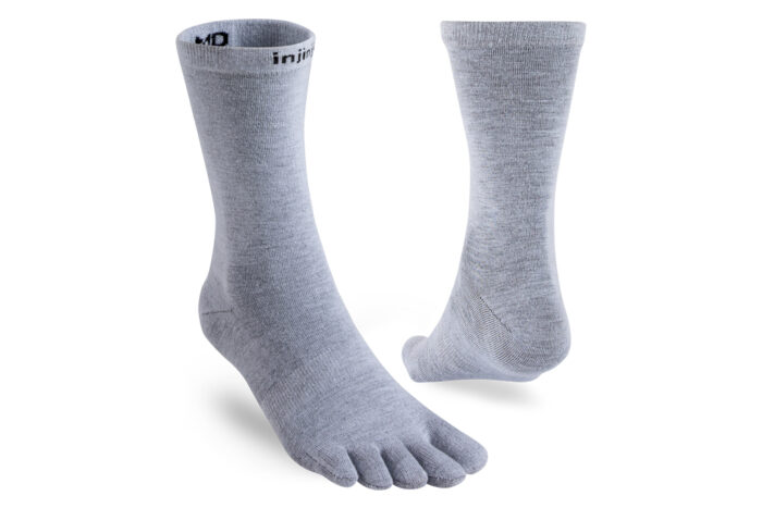 060270GRE - Injinji - Liner - Crew - Grey - Zehensocken