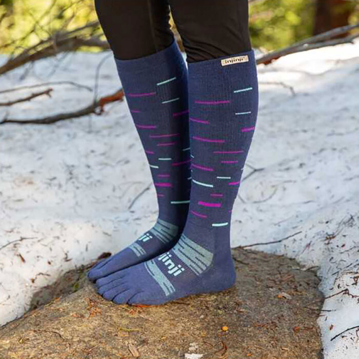 injinji snow over-the-calf-blau