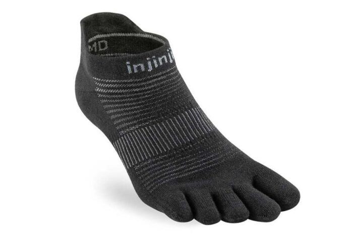 281110BLA - Injinji - Run - LW - noshow - Black - Zehensocken