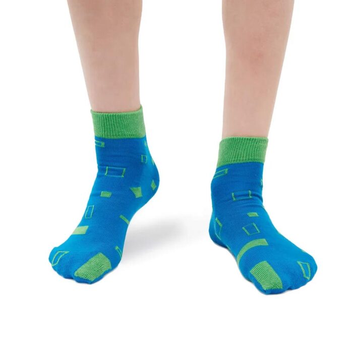 plus12 cotton blau-grün kurz 21_23 Plus12 Kindersocken