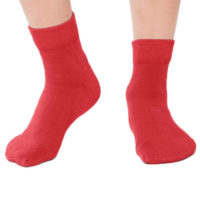 plus12 merino rot kurz 21_23 Plus12 Kindersocken