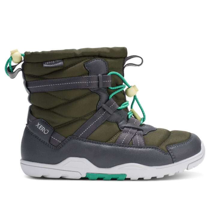 AEPY-AMGN Xeroshoes Kids Alpine Pull On Army Green