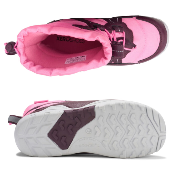 AEPY-PKFG Xeroshoes Kids Alpine Pull On Pink-Fig