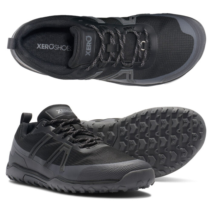 TLXM-BKAP Xeroshoes Scrambler Trail Low WP Black-Asphalt