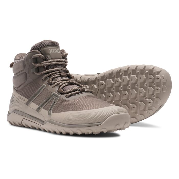 TMXW-MRPC Xeroshoes Scrambler Trail Mid WP Morel-Pure-Cashmere