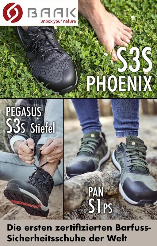 Baak Barfuss Sicherheitsschuhe