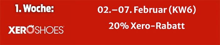Woche 1 Xeroshoes Sale