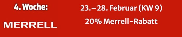 Woche 4 Merrell Sale