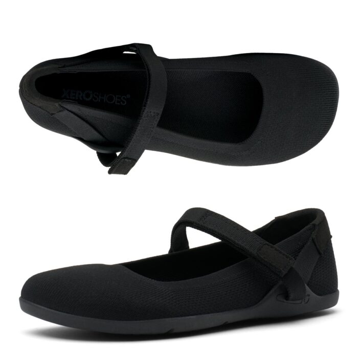 CBBW-BLCK Xeroshoes Cassie Knit Ballerina Black