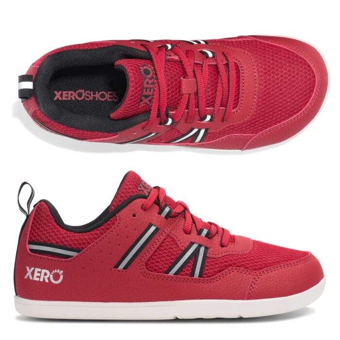 PROY-SEBK Xeroshoes Prio salsa red black Kids