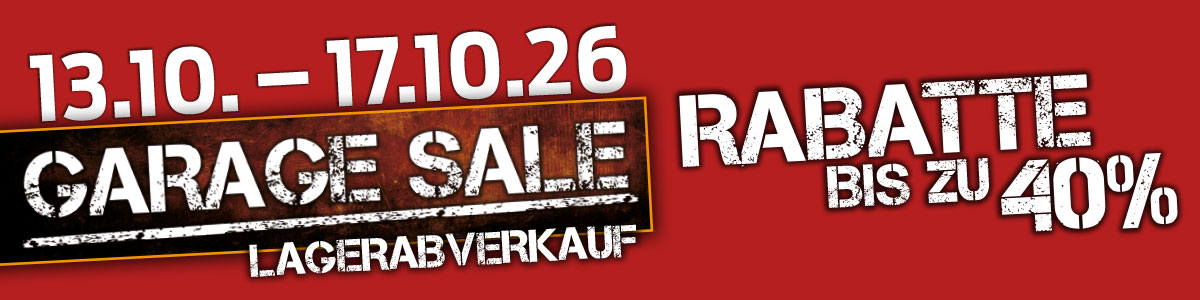 Banner Garage-Sale Lagerverkauf Rabatt Aktion