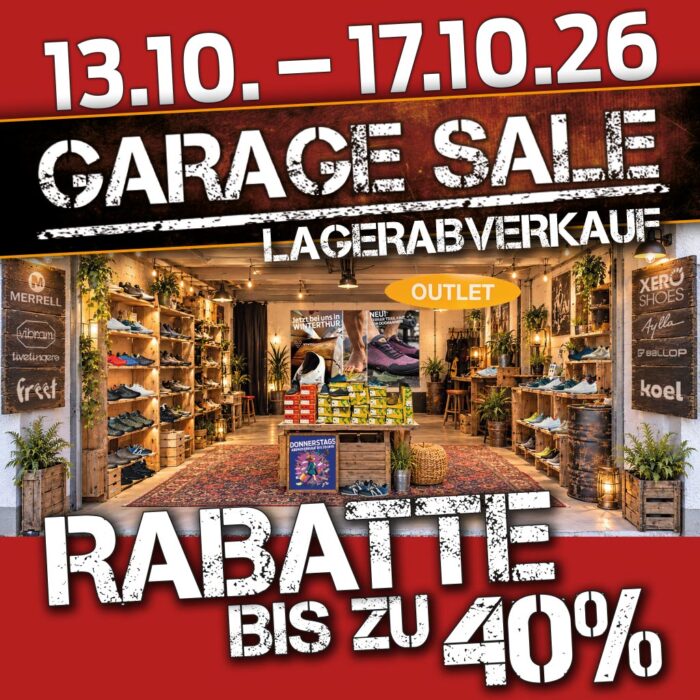 Garage-Sale Lagerverkauf Rabatte Aktionen